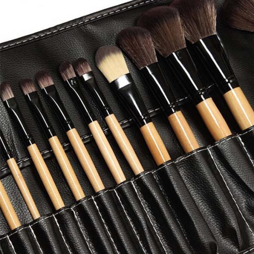 Sada 24 štetcov na make up s puzdrom