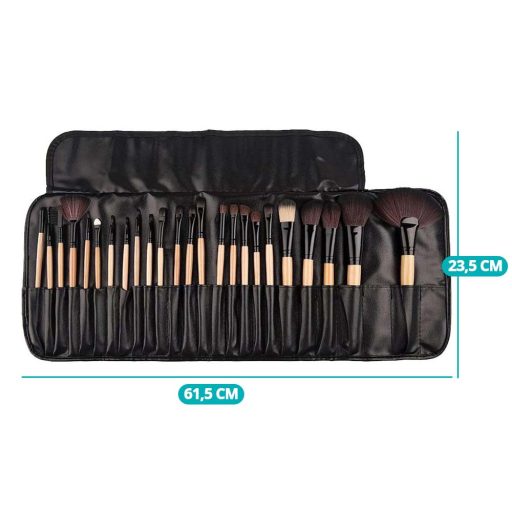 Sada 24 štetcov na make up s puzdrom