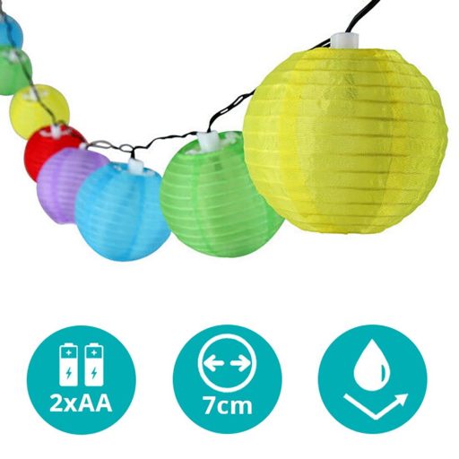 Párty lampióny 10 LED, na batérie