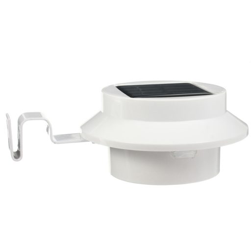 Solárna lampa na odkvap vo voliteľných farbách- 2 ks- Biela