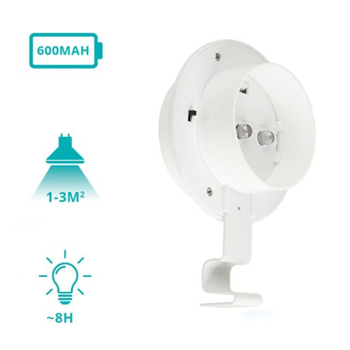 Solárna lampa na odkvap vo voliteľných farbách- 2 ks- Biela