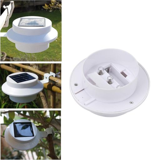 Solárna lampa na odkvap vo voliteľných farbách- 2 ks- Biela