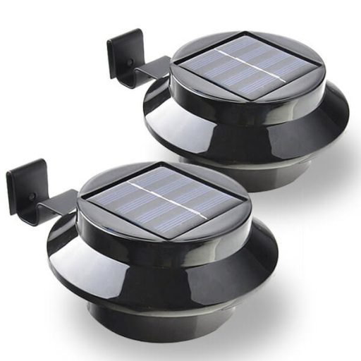 Solárna lampa na odkvap vo voliteľných farbách- 2 ks