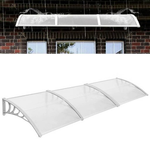 Plastová strieška v rôznych veľkostiach a farbách-Biela-300x90 cm