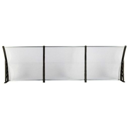 Plastová strieška v rôznych veľkostiach a farbách-Čierna-300x90 cm