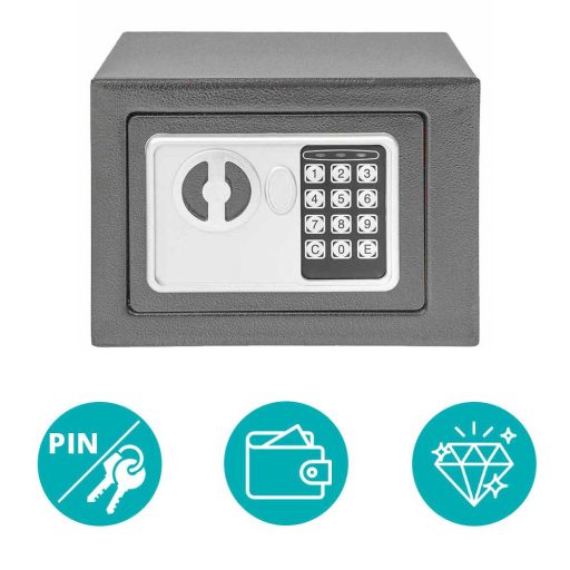 Digitálny trezor v 2 veľkostiach- sivý