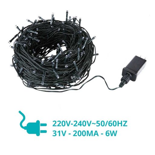 LED reťaz vo voliteľnej veľkosti- s 120 ks LED farebná