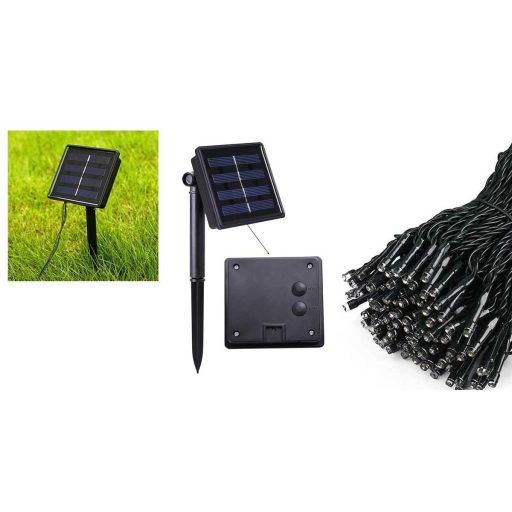Solárna záhradná svietiaca reťaz 100 LED, farebná, 10 m