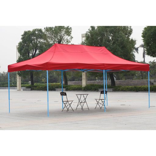 Záhradný pavilón-červený+prenosná taška-3x6 m