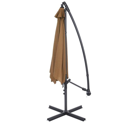 Závesný slnečník 2,7 m, Khaki