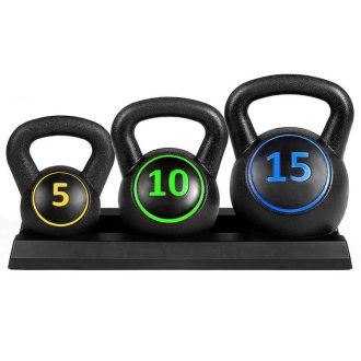 3-dielna Kettlebell sada - 2.3/4.5/6.7 kg (5/10/15 lbs)