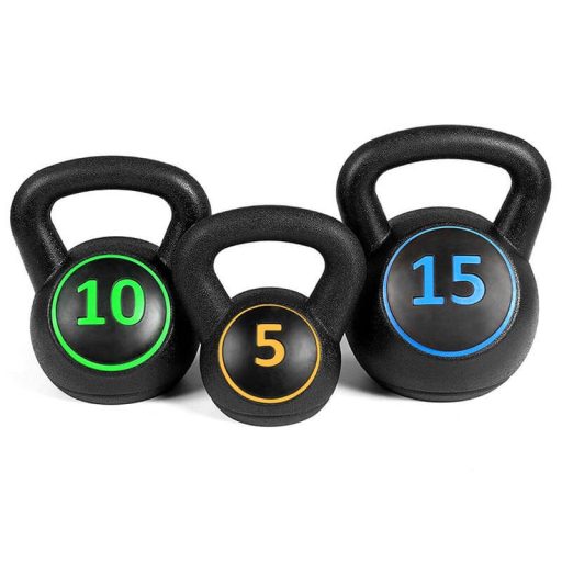 3-dielna Kettlebell sada - 2.3/4.5/6.7 kg (5/10/15 lbs)