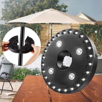 LED osvetlenie pre slnečník
