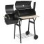 2 v 1 BBQ gril a smoker na drevené uhlie