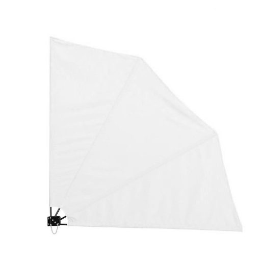 Skladacia zástena na balkón, 140 cm- biela