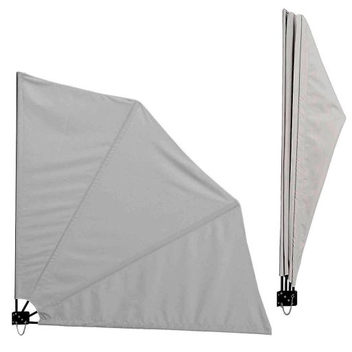 Skladacia zástena na balkón, 140 cm, 2 farby