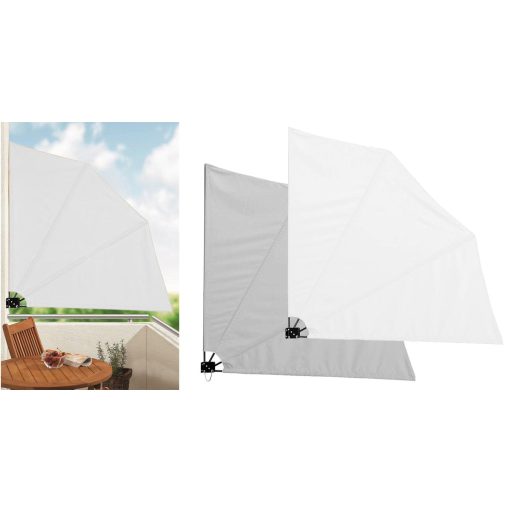 Skladacia zástena na balkón, 140 cm, 2 farby
