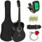 Akustický gitarový set pre začiatočníkov s ladičkou navyše,  2 farebné prevedenia, čierny