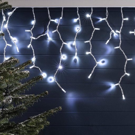 LED svetelná reťaz cencúle v 2 veľkostiach, studená biela- 690 LED