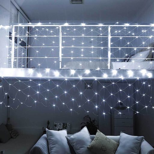 LED svetelná sieť, 128 LED, 2 rôzne farby