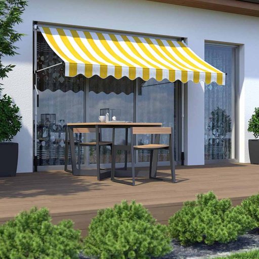 Výsuvná markíza, viac rozmerov a farieb, žltá, 300x120