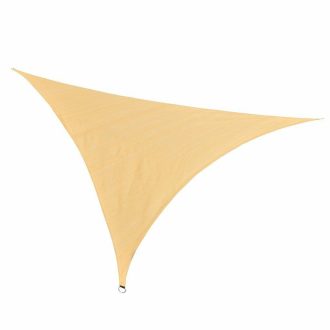 Tieniaca plachta, trojuholníková, polyetylén, béžová