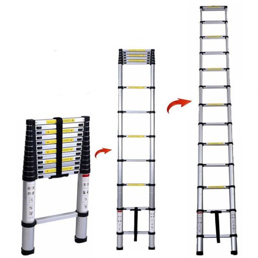 Hliníkový teleskopický rebrík v 3 veľkostiach- 4,1 m