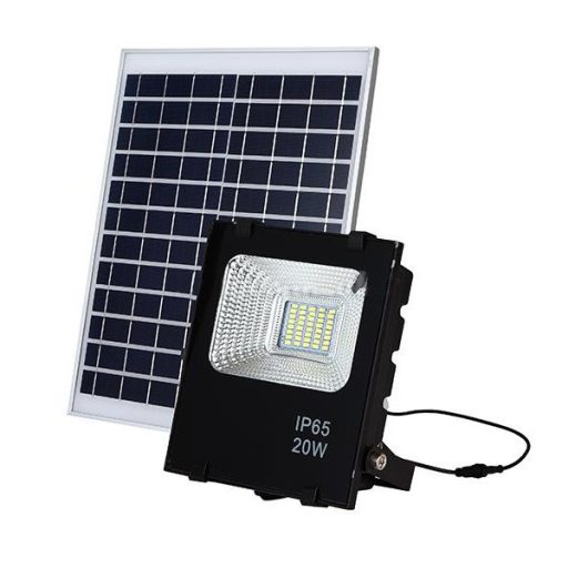 LED reflektor so solárnym panelom, 4 typy, 20W