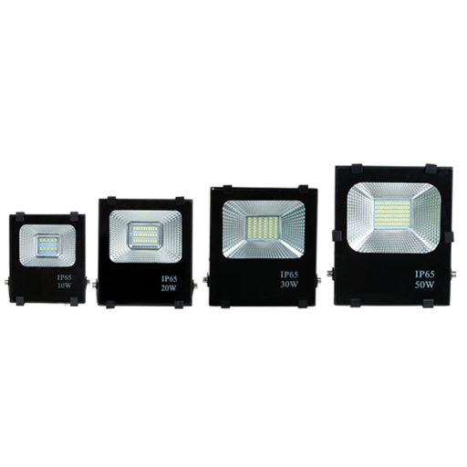 LED reflektor so solárnym panelom, 4 typy