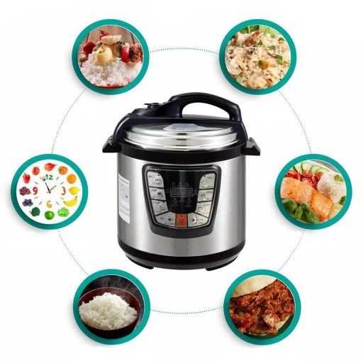 Slow cooker, multifunkčný tlakový hrniec, 6L