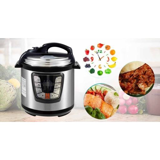 Slow cooker, multifunkčný tlakový hrniec, 6L