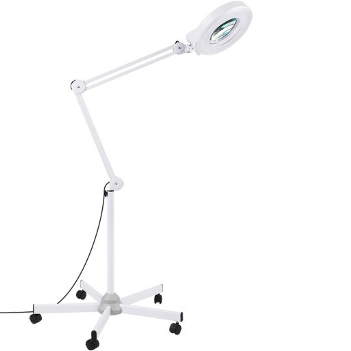 Kozmetická lampa s lupou a stojanom