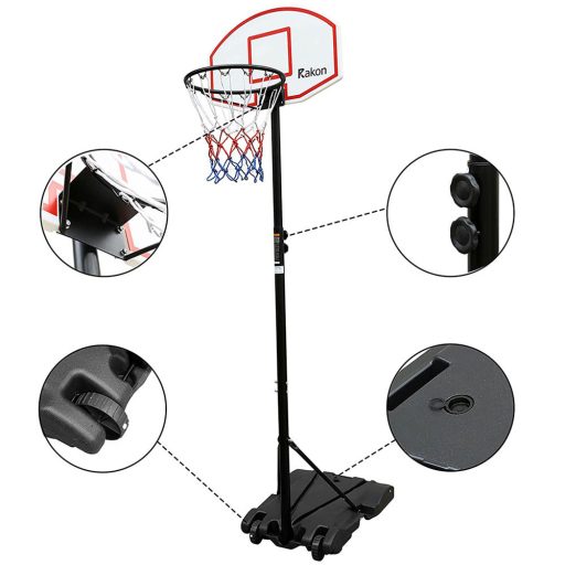 Mobilný basketbalový kôš s nastaviteľnou výškou