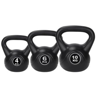 Sada činiek kettlebell, 4-6-10 kg