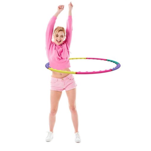 Kruh hula hoop, farebný, 98 cm