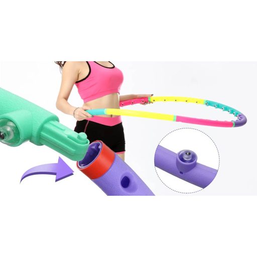 Kruh hula hoop, farebný, 98 cm