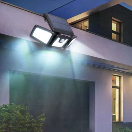 3- panelová otočná solárna lampa