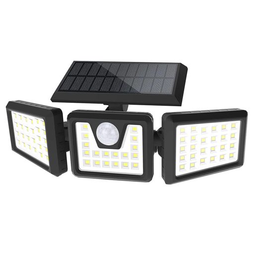 3- panelová otočná solárna lampa