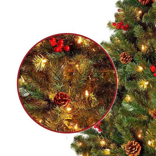 Vianočný stromček s LED diódami, rôzne typy, teplá biela, 100 LED- ov, 120 cm
