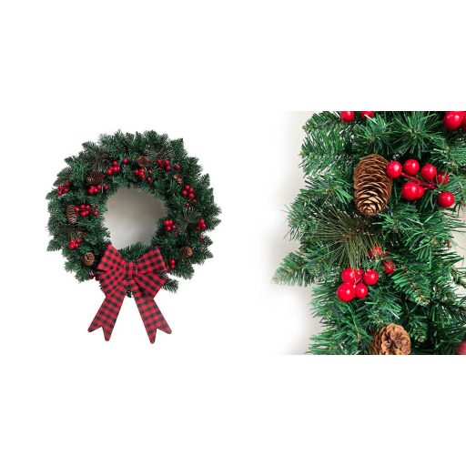 Vianočná dekorácia na dvere 60 cm, 50 LED