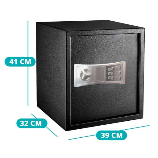 Digitálny trezor v 2 veľkostiach, veľký- čierny