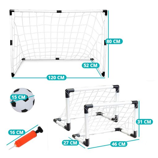 Súprava futbalových brán 2 v 1