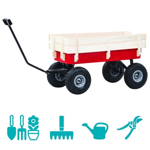 Kovový záhradný vozík, 2 typy- nosnosť 150 kg