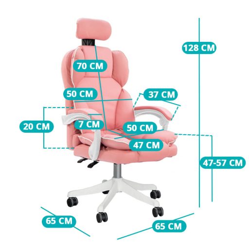 Lux riaditeľská otočná stolička, rôzne farby- ružová
