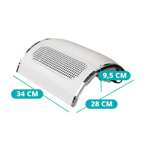 Odsávačka prachu na nechty, 3 ventilátory