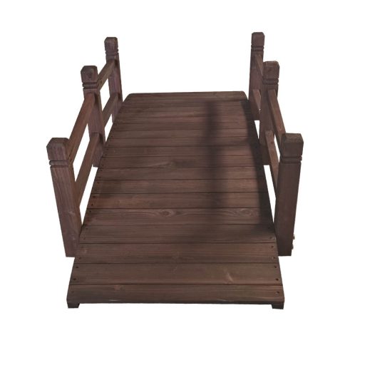 Záhradný drevený mostík