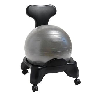 Fitness stolička s loptou s priemerom 55 cm