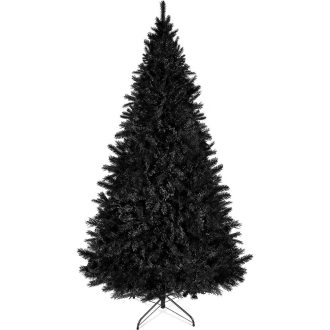 Čierny umelý vianočný stromček, 210 cm 1000 vetiev