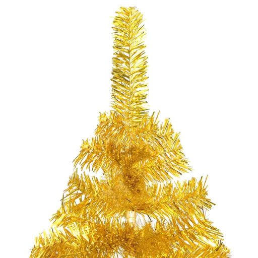 Zlatý umelý vianočný stromček, 120 cm 230 vetiev