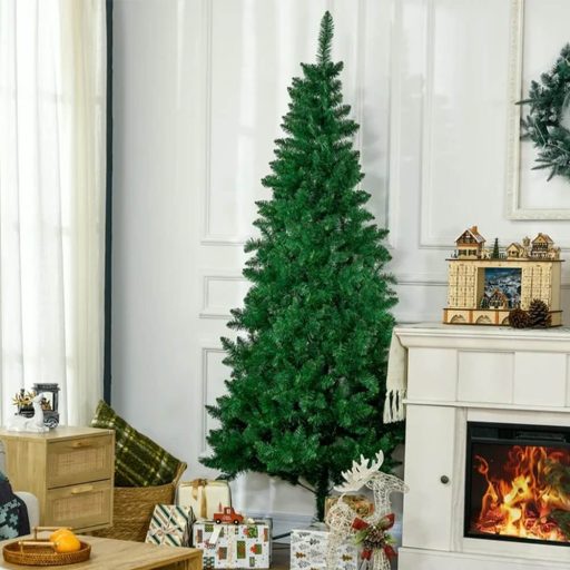 Umelý vianočný polovičný stromček, 150 cm 220 vetiev